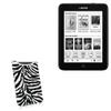 BoxWave Case Compatible with inkBOOK Obsidian - Zebra Plush SlipSuit, Animal Print Padded Soft Sleeve view 1