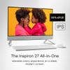 Dell Inspiron 7710 All in One - 27-inch FHD (1920 x 1080) Touchscreen Display, Intel Core i7-1255U, 32GB DDR4, 1TB SSD, NVIDIA GeForce MX550, Intel Wi-Fi 6E, Dell Services, Windows 11 Pro - White view 2