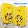 Pyle Bluetooth Indoor Outdoor Speakers Pair - 300 Watt Dual Waterproof 4 2-Way Full Range Speaker System w/ 1/2 High Compliance Polymer Tweeter - Home, Boat, Marine, Deck, Patio, Poolside - PDWRBT46YL view 4