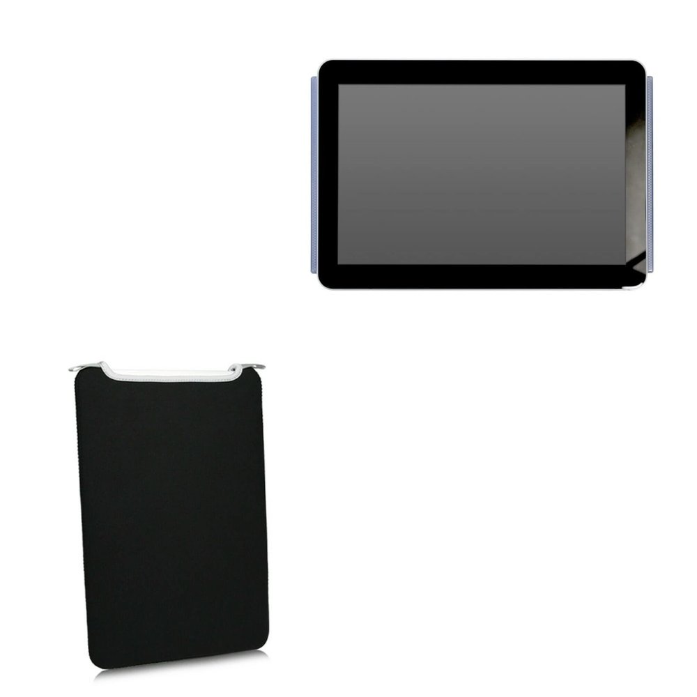BoxWave Case Compatible with Mimo MCT-10HPQ - SlipSuit, Soft Slim Neoprene Pouch Protective Case Cover - Jet Black