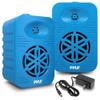 PyleUsa Bluetooth Indoor Outdoor Speakers Pair-300 Watt Dual Waterproof 4 2-Way Full Range Speaker System w/ 1/2 High Compliance Polymer Tweeter-Home, Boat, Marine, Deck, Patio,Poolside - PDWRBT46BL view 1