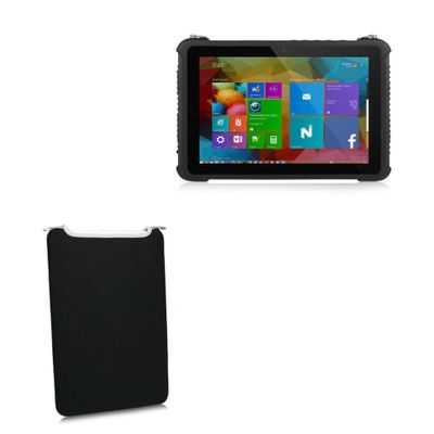 BoxWave Case Compatible with SWELL I10H - SlipSuit, Soft Slim Neoprene Pouch Protective Case Cover - Jet Black