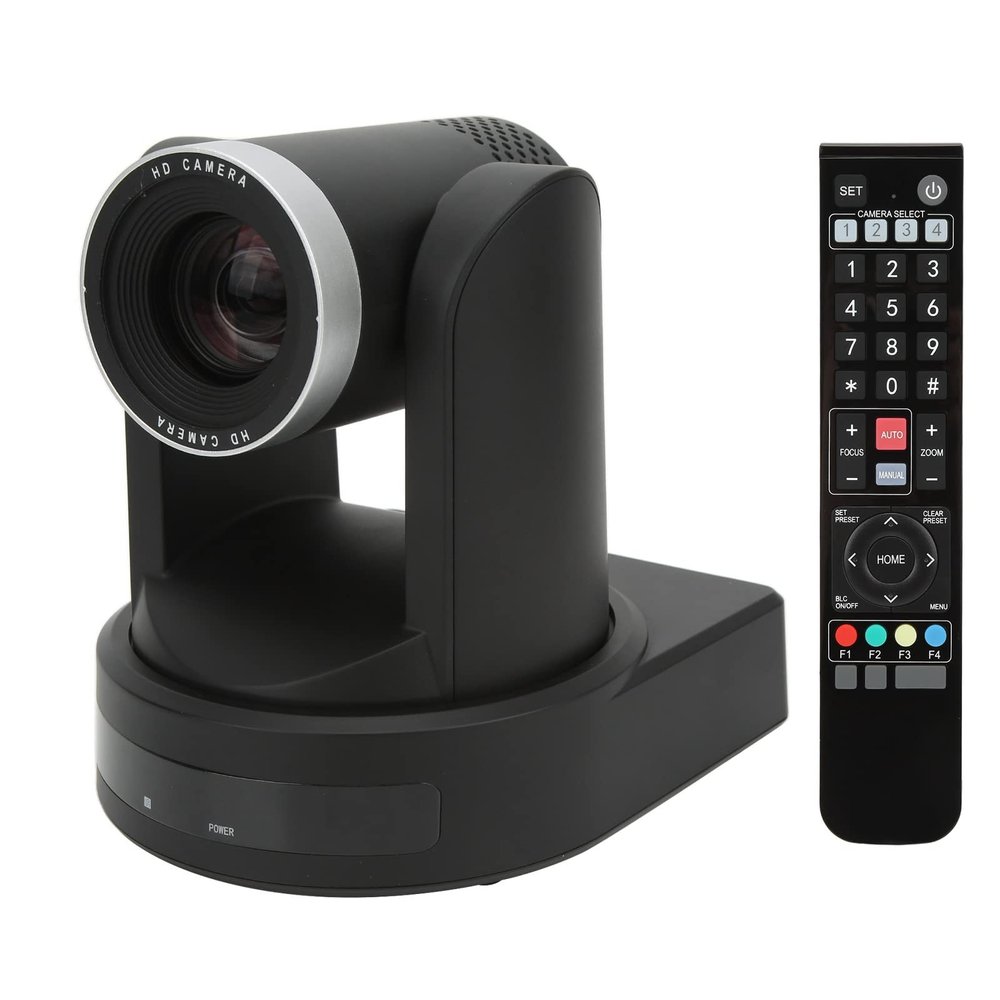 20X Optical Zoom 4K Camera,60FPS PTZ Camera 1080P 60FPS Video Camera,for Live Broadcasting Online Teaching,for Conference Churches Events(Black)