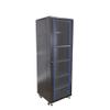 FixtureDisplays Server AV Cabinet Audio Video Equipment Rack Lock Keys Metal Black 37U w/Shelf 15594-NF view 1