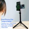 Teleprompter iPhone & Android, Double Phone Holder for Video Recording, Neewer Teleprompter Kit, The Collapsing Design Allows for Easy Storage and Transport 20" Desk Version Strengthened view 2