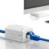 iwillink Cat6 Ethernet Surface Mount Outlet Box, 1-Port RJ45 Ethernet Wall Jack Box, 5-Pack, White view 3