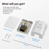 iwillink Cat6 Ethernet Surface Mount Outlet Box, 1-Port RJ45 Ethernet Wall Jack Box, 5-Pack, White view 4