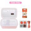 Canboc Carrying Case Compatible with Yoto Mini (2024 Edition) Bluetooth Travel Audio & Music Player, Mesh Pocket fit Audiobook Cards, Music Player Storage Bag, Pink (Case Only) view 2