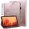 ALILANG Case for Samsung Galaxy Tab A7 10.4 Inch Case 2022/2020 (SM-T500/T505/T507/T509) with Stylus, Multiple Viewing Angles PU Leather Flip Stand Cover for Samsung Tab A7 -Golden view 1