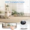 ANNKE 2K Pet Camera Indoor with Phone App, 360 Pan/Tilt WiFi Camera with Human Motion Detection, 2-Way Audio, Night Vision, Baby Camera Monitor for Home Security, 2.4Ghz WiFi,Cloud/SD Storage-MIPC App view 2