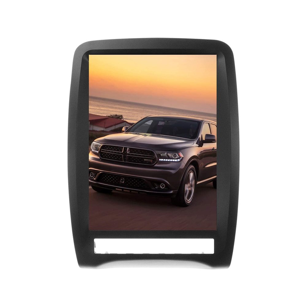 ZWNAV Tesla Style Touch Screen Car Radio for Dodge Durango 2010 2011 2012 2013 2014 Stereo Android Auto Multimedia Player GPS Navigation Unit PX6 Carplay Video Display (Durango 2010-2014)