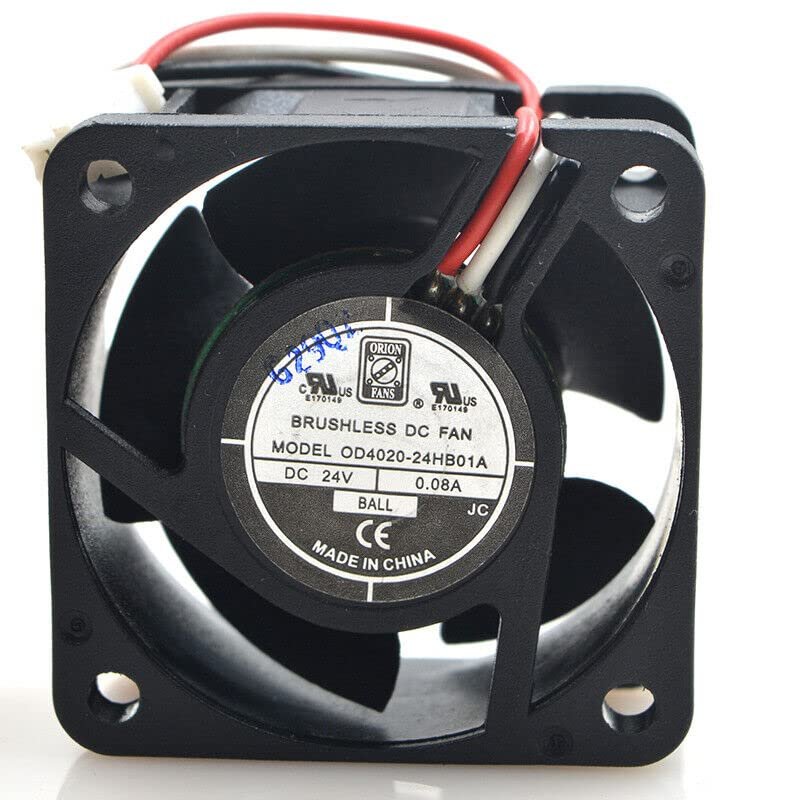DC Fan OD4020-24HB01A 24V 0.08A 4020 4cm 3 Wire Fan