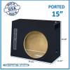 15" Single ported sub Box for Single cabs/Regular cab Trucks Subwoofer Enclosure Speaker Box Ground Shaker view 2