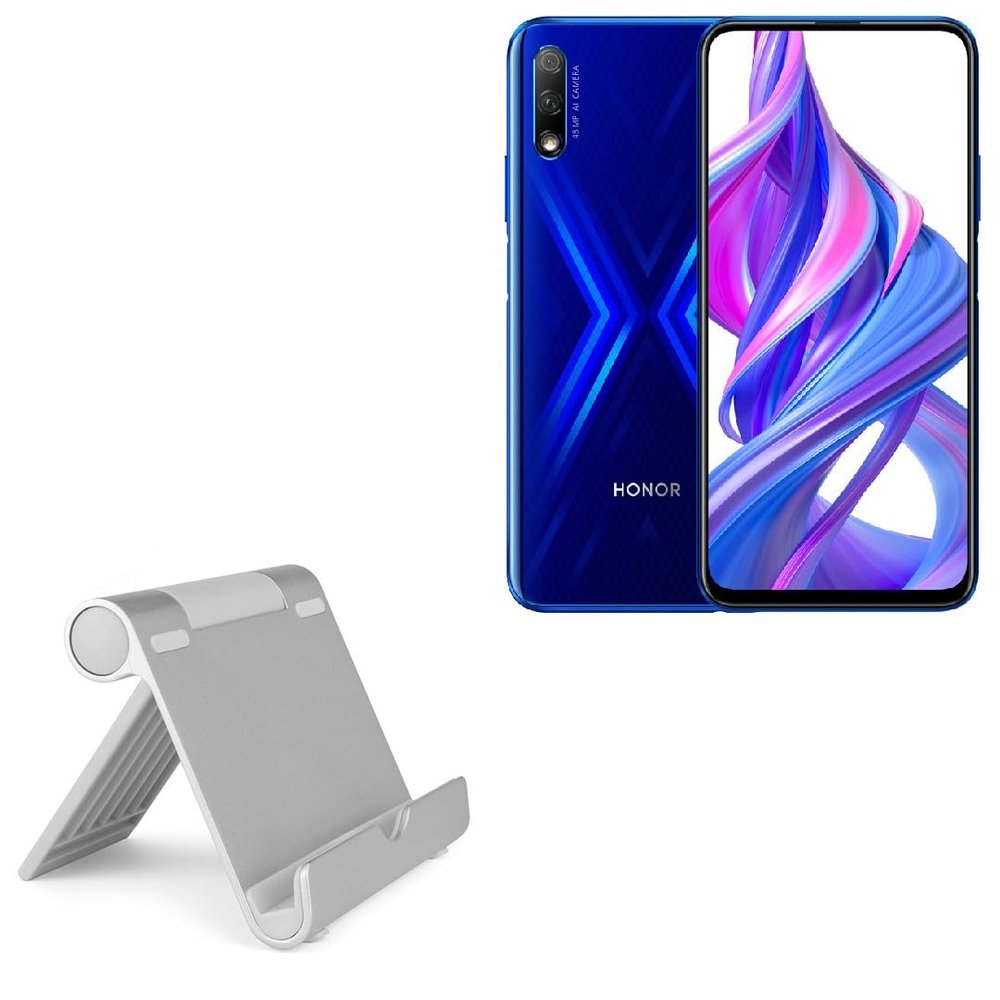 BoxWave Stand and Mount Compatible with Honor 9X (China) - VersaView Aluminum Stand, Portable, Multi Angle Viewing Sturdy