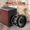Pyle 6.5" Home Audio Speakers, 2-Way Passive Bookshelf, 240W Max Power, 1" Silk Dome Tweeter, Composite Woofer, Gold Plated 5 Way Binding Post, Rubber Surrounds, Beautiful Wood Grain Finish - Pair view 2