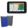 BoxWave Case Compatible with Garmin Dezl 580 LMT-S - SlipSuit, Soft Slim Neoprene Pouch Protective Case Cover - Super Blue/Charcoal Grey (Reversible) view 1