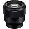 Sony FE 85mm f/1.8 Lens (SEL85F18/2) + Filter Kit + Backpack + 64GB Card + Card Reader + Flex Tripod + Memory Wallet + Lens Cap Keeper + Cleaning Kit + Hand Strap + More (Renewed) view 2
