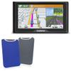 BoxWave Case Compatible with Garmin Drive 60LMT - SlipSuit, Soft Slim Neoprene Pouch Protective Case Cover - Super Blue/Charcoal Grey (Reversible) view 1