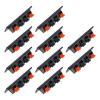 SING F LTD 10PCS 4 Pin Speaker Terminal Block Amplifier Spring Jointing Clamp Test Clip Stereo Speaker Strip Shape Push Release Connector Plate 4 Position view 1