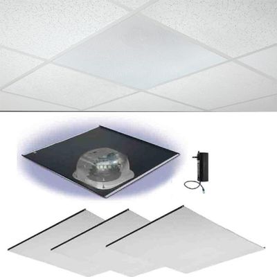 OWI Audio 2X2PB-HDTR64 Amplified Grill in Ceiling 4 Speaker Package; Package Includes (1) 2X2AMP-HDTR61 6.5" Amplified Speaker with (3) 2X2FGIC6NA