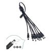 Ddkxndb 8-Plug Splitter 8-Way Cord for Boss PCS-20A Parallel Power Distribution Cable with 8 Connectors Fit Effects Pedals TU2, NS2 view 2