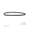 Alnicov Rubber Record Belt,Player Belt with Compatible with Turntable,Phonograph Replacement Belt 49cm/ 19.29in Black view 2