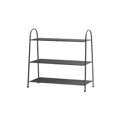 TOMYEUS Shoe Rack Wrought Iron Hollow Shoe Storage Rack Kitchen Tableware Storage Rack Living Room Bedroom Corridor Shoe Shelf Shoe Organizer (Color : D)