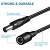 Ddkxndb 10' Feet 3m Extension Power Cord Cable for Amcrest IP4M-1025EB IP4M-1025EW IP4M-1025ES Pro HD Outdoor 4MP POE Bullet IP Camera IP4M1025EB IP4M1025EW IP4M1025ES view 3