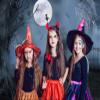 10x8ft Halloween Backdrop for Photography Horror Moon Night Backdrop Scary Cemetery Forest Pumpkin Lamps Bat Spider Web Decoration for Studio Props Photo Backdrop (Retro Grey) view 2