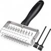 EVEDMOT Pizza Dough Docker Pastry Roller Stainless Steel,Pizza Docking Tool view 1