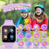 Sedzofan Smart Watch for Kids, Gift for Girls Age 6-12, 24 Puzzle Games HD Touchscreen Kids Watches with MP3 Music Video Pedometer Flashlight 12/24 hr Educational Toys for 7 8 9 10 Year Old Girl view 2
