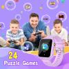 Sedzofan Smart Watch for Kids, Gift for Girls Age 6-12, 24 Puzzle Games HD Touchscreen Kids Watches with MP3 Music Video Pedometer Flashlight 12/24 hr Educational Toys for 7 8 9 10 Year Old Girl view 4