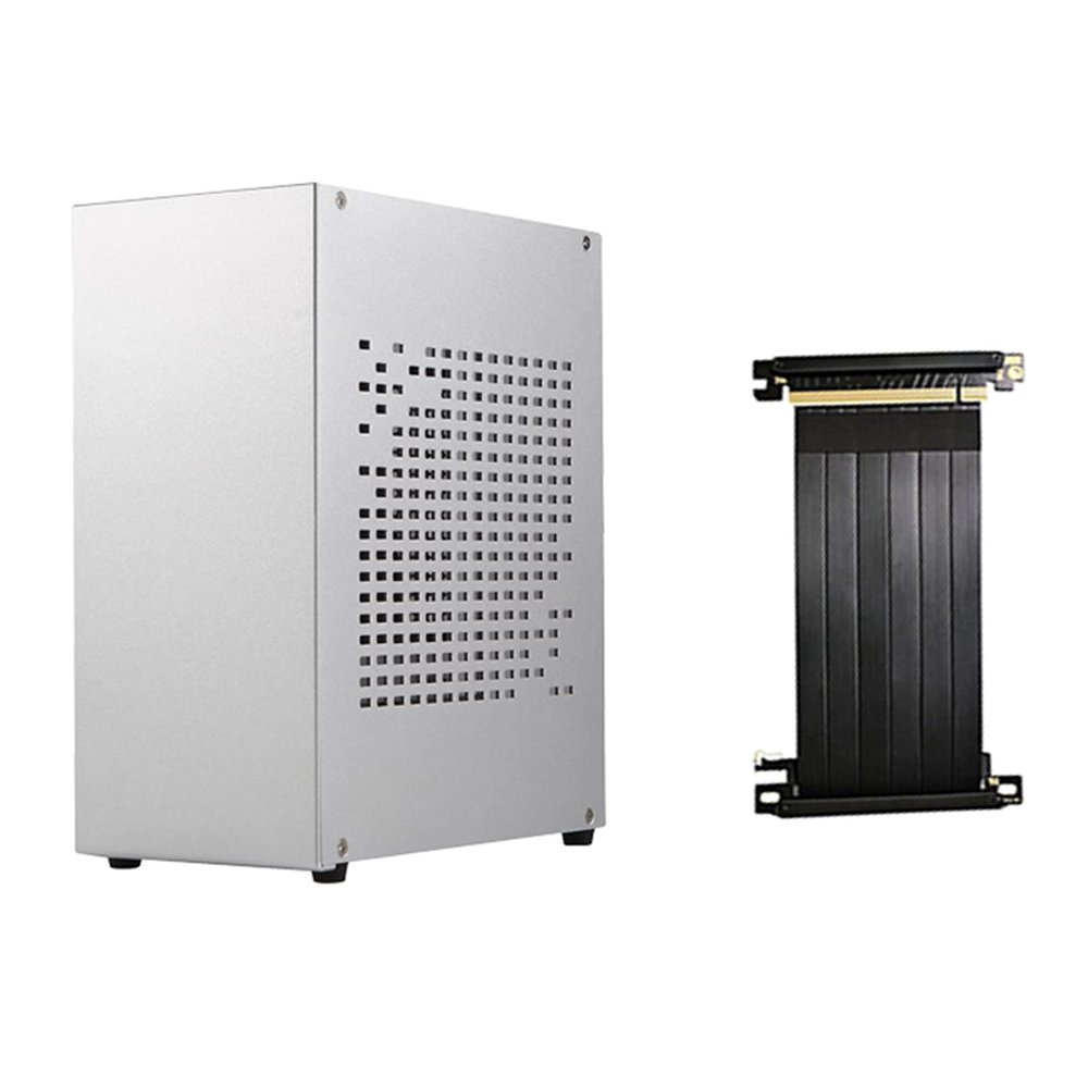 Hbaebdoo A07 ITX Computer Case Chassis HTPC Case USB3.0 ITX Enclosure with Card Cable(B)