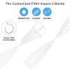 3 Pack Silicone Bands Compatible with Fitbit Inspire 2 Bands for Women Men, Adjustable Replacement Sport Wristbands Straps for Fitbit Inspire 2 / Ace 3 (Black/Gray/White) view 3