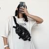 Felice Ann Unisex Multiple Zipper Pockets Soft Faux Leather Fanny Pack Belt Waist Bag Phone Purse, Buckle Black, one size view 2