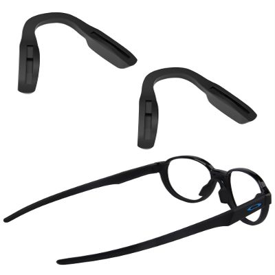 SAUCER Replacement Nose Pieces Pads for Oakley Coinflip OO4144 | OO4144F Sunglass - Asian Fit Black + Standard Black