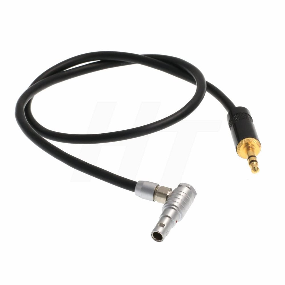 HangTon Audio Cable for ARRI Alexa Mini/RED V-Raptor/Z CAM E2 Camera, 3.5mm 1/8'' TRS to 00B 5 Pin (60 cm, R 5pin-S 3.5mm)