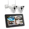CasaCam Deluxe Wireless Security Camera System | 2 1080p Floodlight Cameras and one 7" Touchscreen Monitor | AC Powered, Two-Way Audio, Free APP, 32GB SD Card and Battery Installed, Model VS5002 view 1