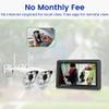 CasaCam Deluxe Wireless Security Camera System | 2 1080p Floodlight Cameras and one 7" Touchscreen Monitor | AC Powered, Two-Way Audio, Free APP, 32GB SD Card and Battery Installed, Model VS5002 view 3