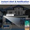 CasaCam Deluxe Wireless Security Camera System | 2 1080p Floodlight Cameras and one 7" Touchscreen Monitor | AC Powered, Two-Way Audio, Free APP, 32GB SD Card and Battery Installed, Model VS5002 view 4
