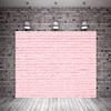 10x6.5ft Princess Pink Brick Wall Photography Backdrops Birthday Party Baby Show Bridal Show Photo Background for Studio Children Backdrop for Picture view 1
