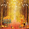 10x8ft Fall Forest Scenery Photography Backdrop Autumn Maple Leaves Pumpkin Sunflower Friendsgiving Background Autumn Thanksgiving Natural Scenery Landscape Leaves Festival Party Decor Banner view 4