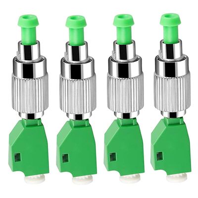 Duogalia Fiber Optic Adapter, FC Male - LC Female Singlemode(Green, 4PC)