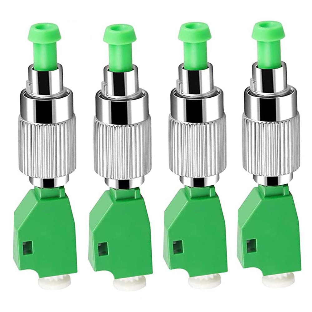 Duogalia Fiber Optic Adapter, FC Male - LC Female Singlemode(Green, 4PC)