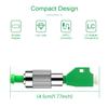Duogalia Fiber Optic Adapter, FC Male - LC Female Singlemode(Green, 4PC) view 2
