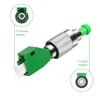 Duogalia Fiber Optic Adapter, FC Male - LC Female Singlemode(Green, 4PC) view 3