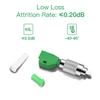 Duogalia Fiber Optic Adapter, FC Male - LC Female Singlemode(Green, 4PC) view 4