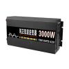 LJZLJZ Vehicle Pure Sine Wave Inverter, Household Power Inverter, 12V/24V.48V/60V to 220V, LCD Display, 2 Battery Clips,3000W-24V view 1