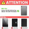 ALILANG Case for Lenovo Tab M10 HD 2nd Gen 10.1 Inch 2020 Tablet Cases (TB-X306F/TB-X306X), Multi-View Angles PU Leather Flip Stand Wallet Cover for Lenovo Tab M10 HD 2nd Gen -Purple view 2