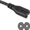 DIGITMON 6FT Universal European Compatible Power Cord 220V 2-Prong Figure-8 Non-Polarized Premium Cable view 3